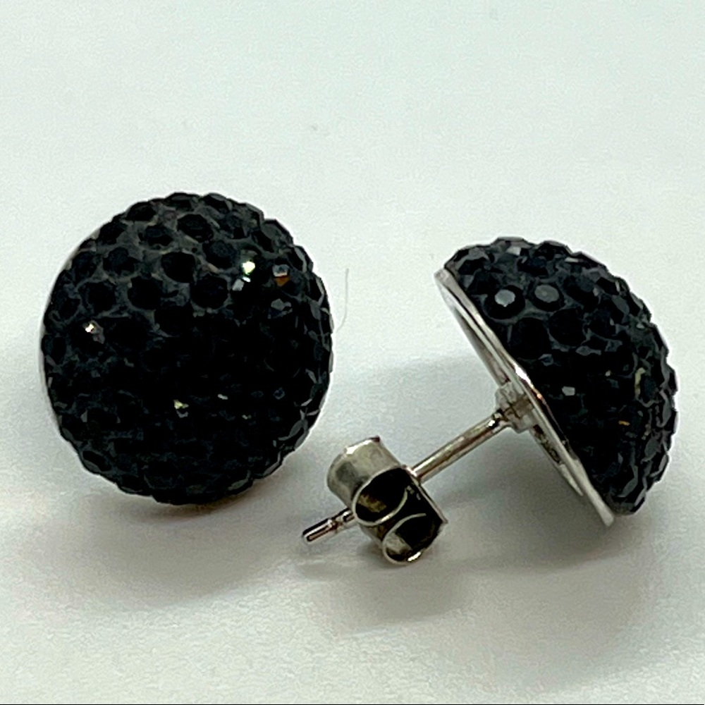 Elegant Black Stud Earrings